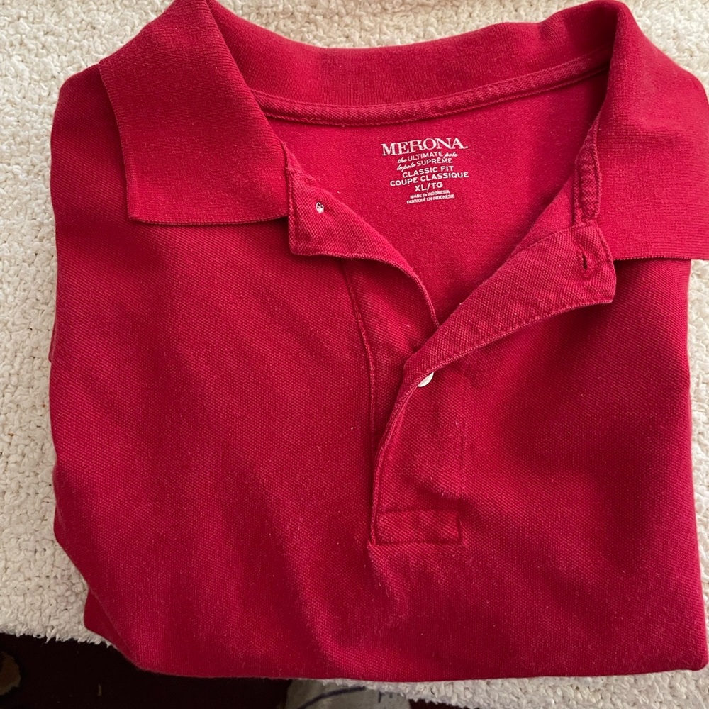 Merona Men's Red Polo Shirt